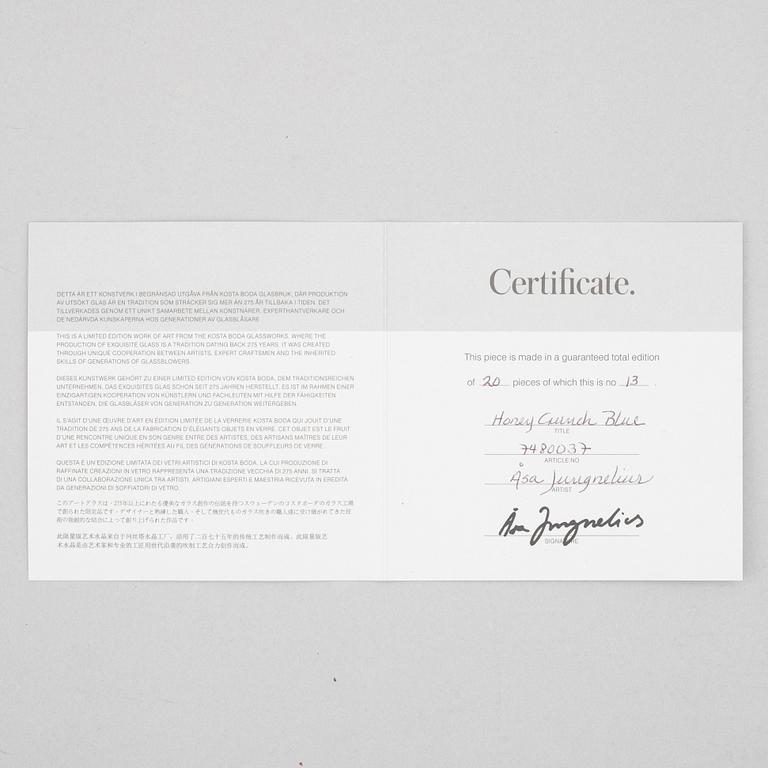 Åsa Jungnelius, "Honey Crunch Blue".