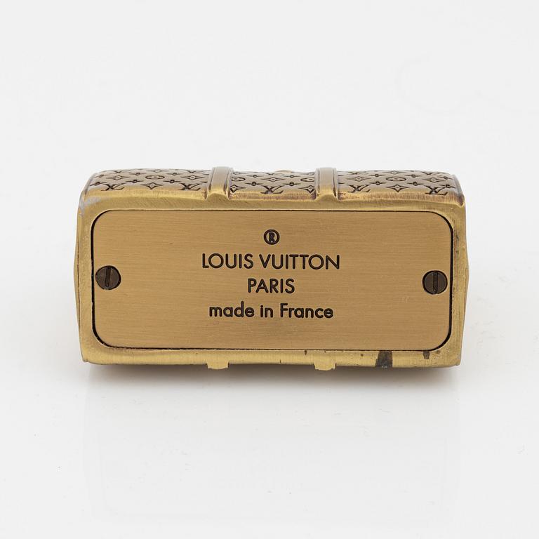 Louis Vuitton, Gold Tone Keepall Paperweight.