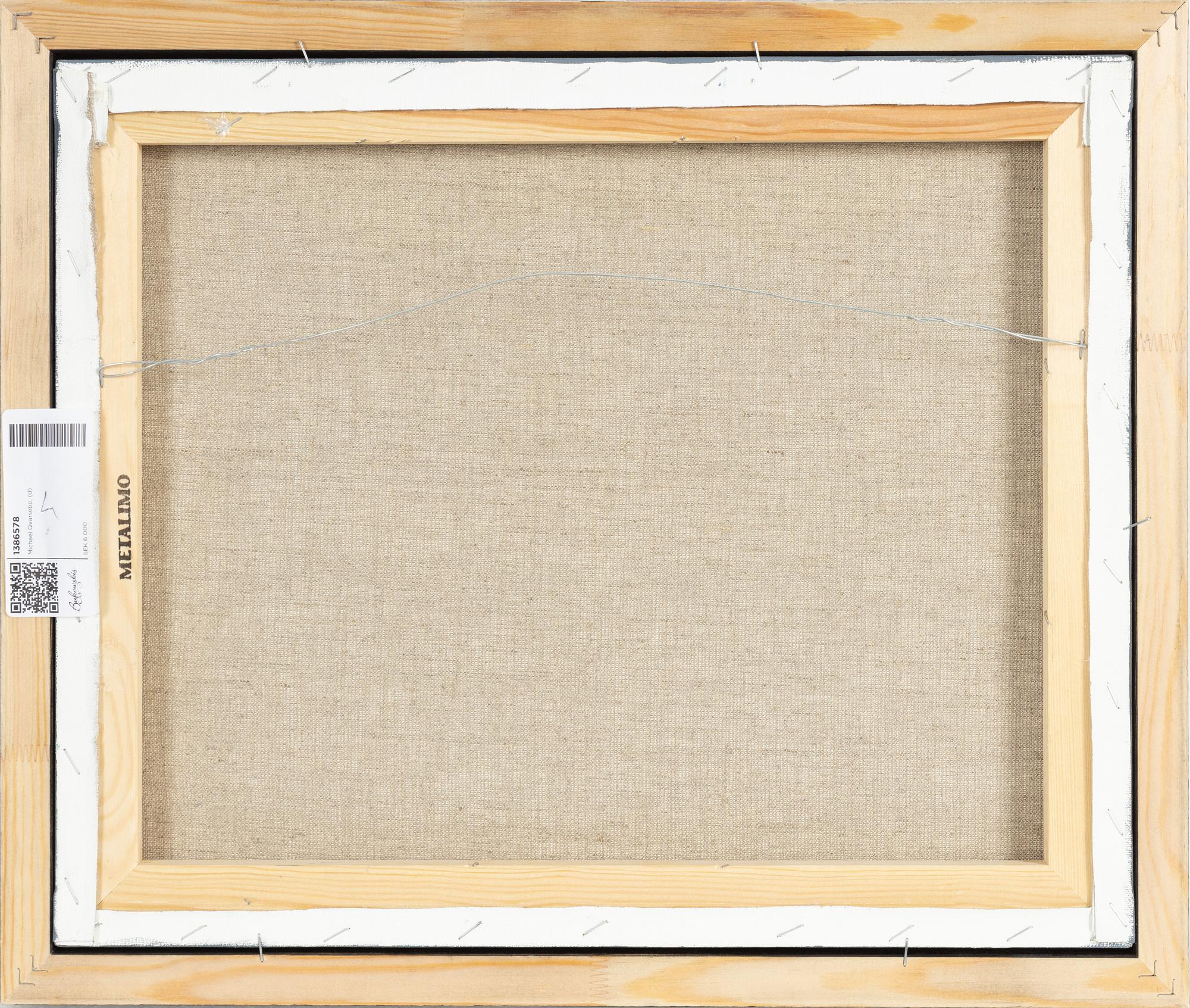 Michael Qvarsebo, akryl på duk, signerad.