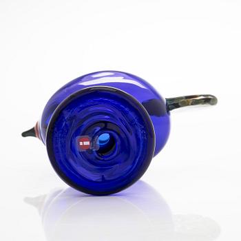 Oiva Toikka, glasfågel, "Rooster", signerad O. Toikka Nuutajärvi 25 v.