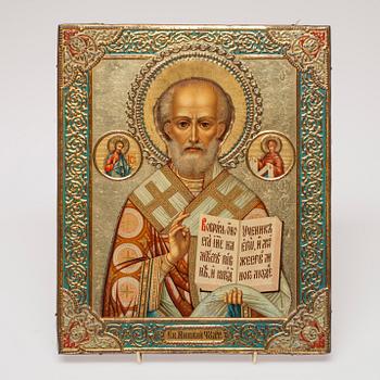 IKON, kromolitografi tryckt på plåt, sensor Alexander Smirnoff, 6 februari 1897 Moskva, Ryssland.