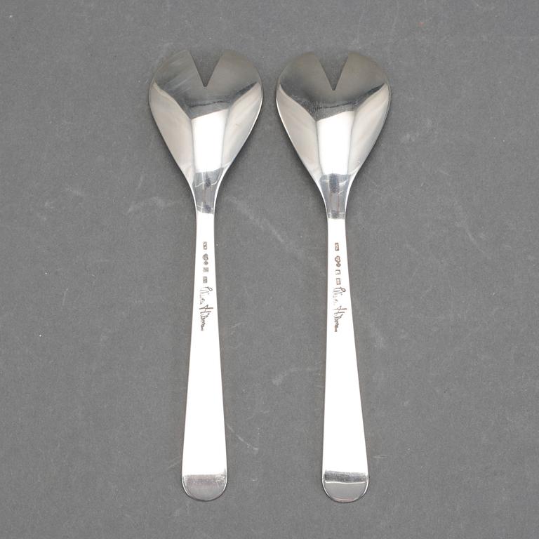 OSTRONSKEDAR, 2 st, sterlingsilver, Wiwen Nilsson, Lund, 1960. Vikt ca 58 gram.