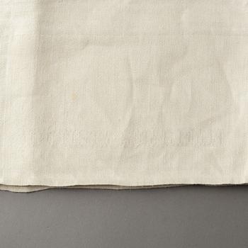 Augusta Skårman, duk, linnedamast, ca 244,5 x 155,5 cm, Gotland.