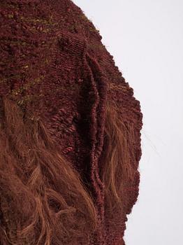 Magdalena Abakanowicz, vävd tapet, "Bordeaux", slätväv, ca 125 x 107 cm, signerad o daterad 1969 a tergo.