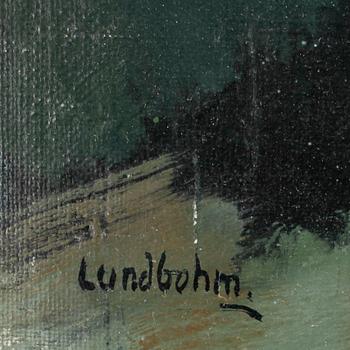 SIXTEN LUNDBOHM, olja på duk, sign o dat a tergo 1948.