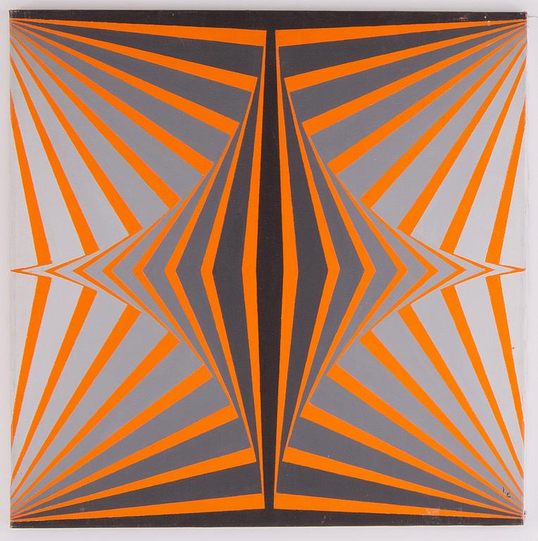 Inger Ekdahl, oil on canvas, signed I. E and on verso signed and dated 1974.