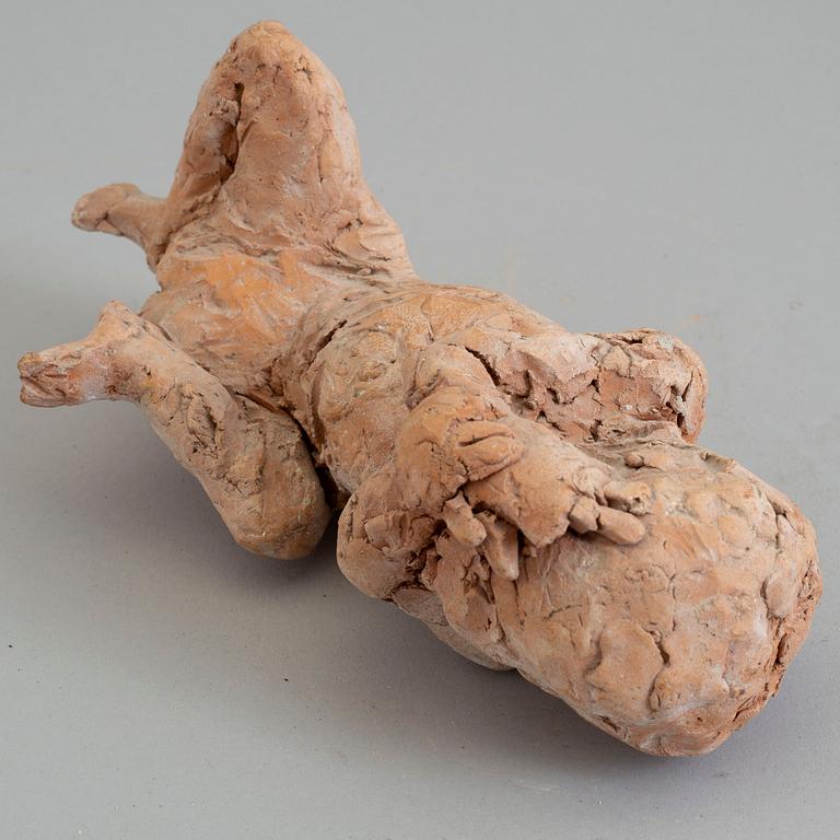 ASMUND ARLE, Sculpture, terracotta, signed A. Arle and dated 1960.