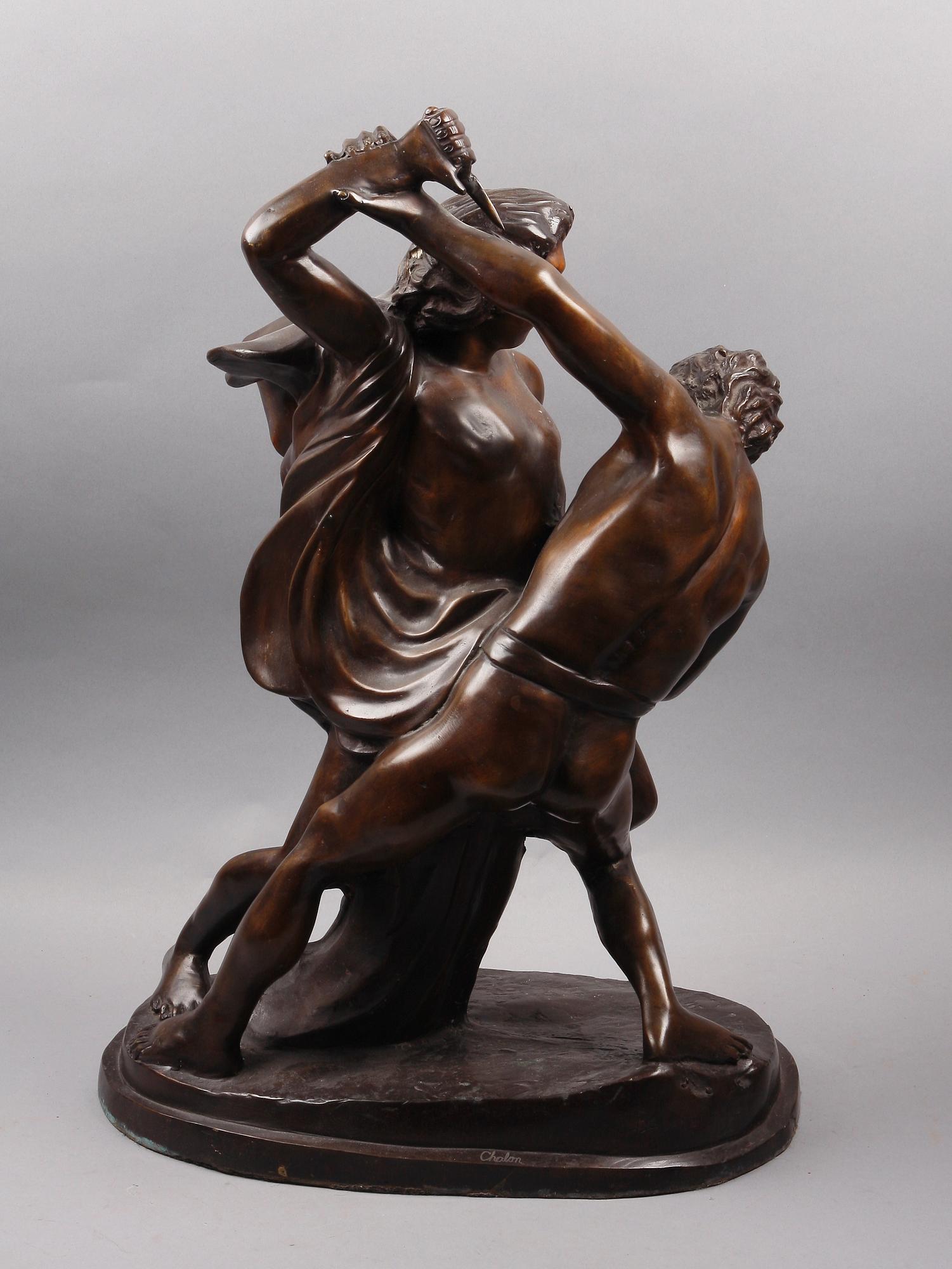 OKÄND KONSTNÄR efter Johan Peter Molin, skulptur, brons. 1900-talets slut.