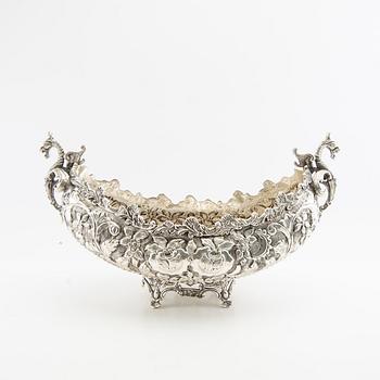 Jardinière 1900-talets första hälft nysilver.