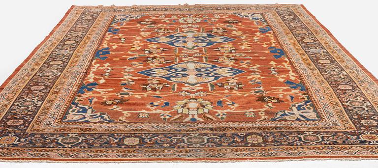 An antique Mahal carpet, West Persia, c. 358 x 266 cm.