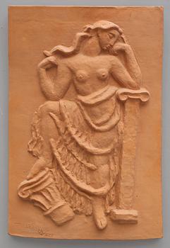 CARL MILLES, relief, terrakotta, stämpelsignerad och numrerad 29/200.