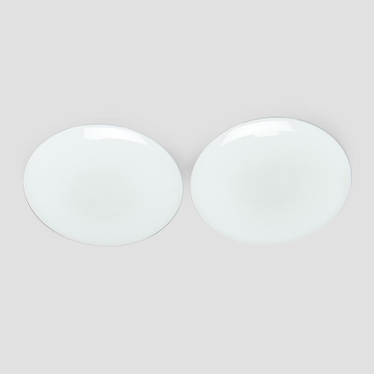 Arne Jacobsen, a pair of 1960's 'AJ-Eklipta' ceiling/wall lamps, for Louis Poulsen/licensed manufacturer Orno, Stockmann.