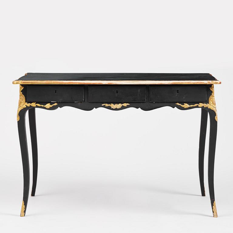 A Swedish rococo desk by C. W. Hein (master in Stockholm 1755-83).