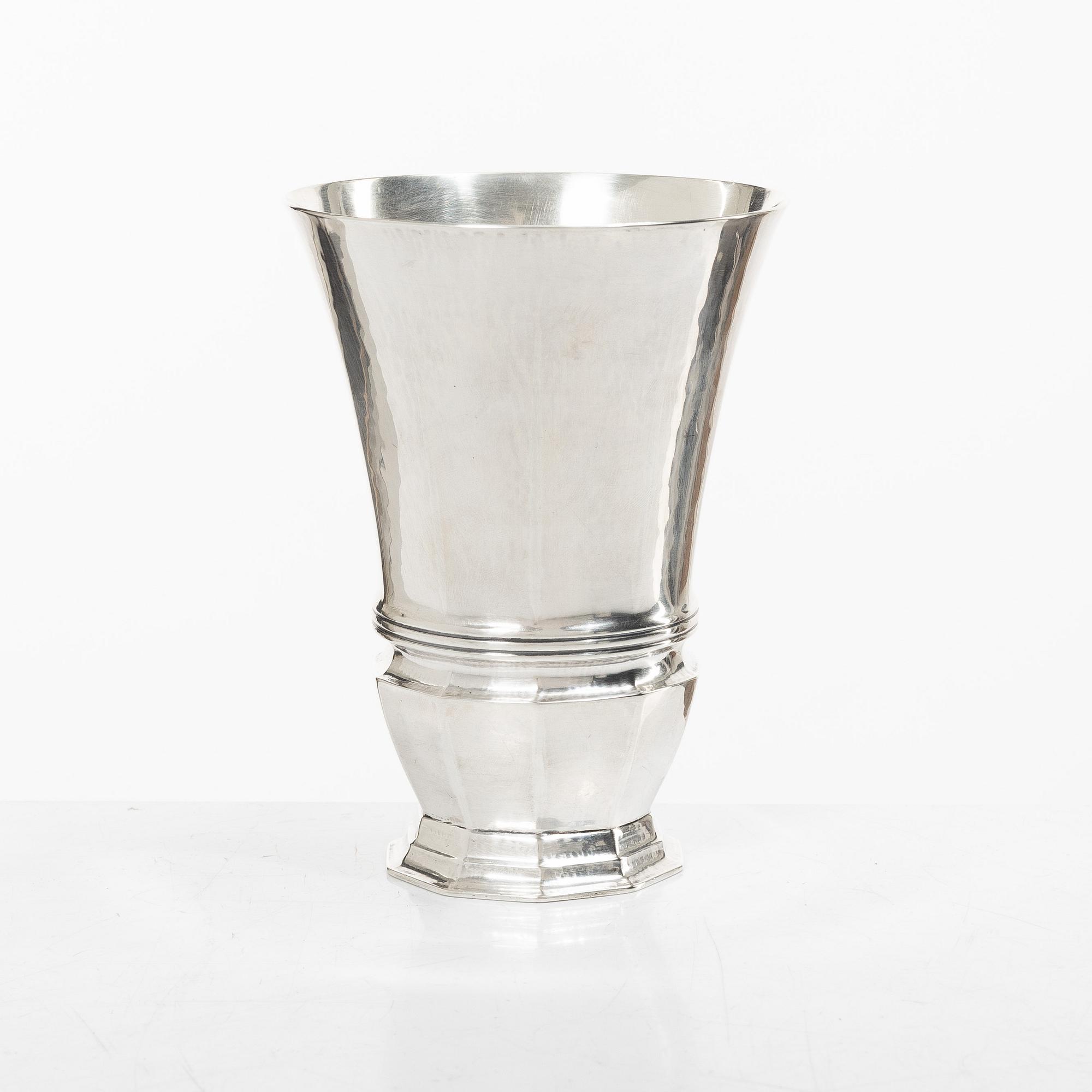 Georg Jensen, A sterling silver vase, design no. 295 A, Denmark 1933-1944.