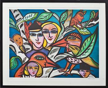 ULRICA HYDMAN-VALLIEN, färglitografi, signerad och numrerad 130/1600.