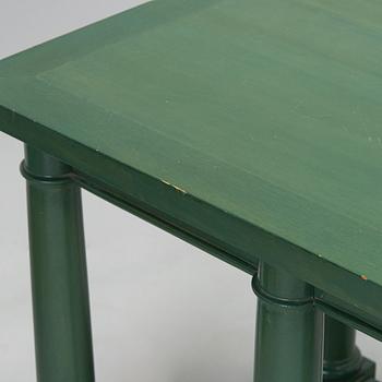 Desk/side table, a chair and a chest of drawers, last quarter of the 20th century.