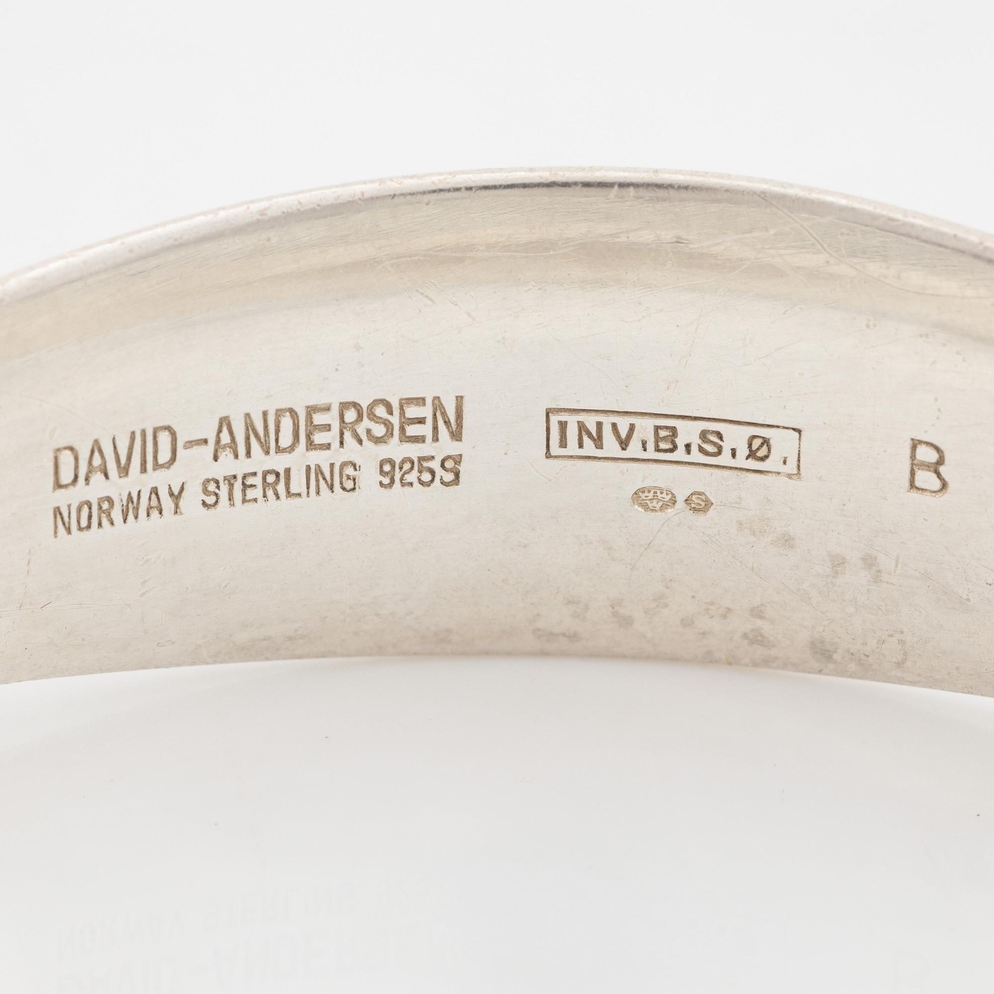 Armring, sterlingsilver, David Andersen, Norge.