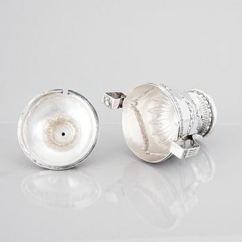 Lars Boye, sockerskål med lock, silver, Stockholm 1780. Gustaviansk.