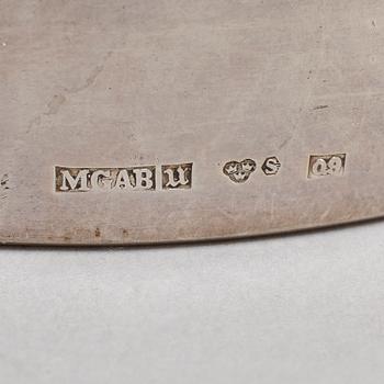 A pair of silver candlesticks, MGAB, Uppsala, 1966.