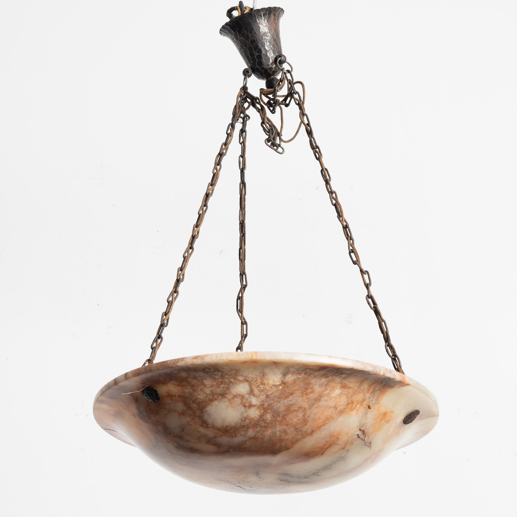 Takampel, alabaster, 1920-tal.