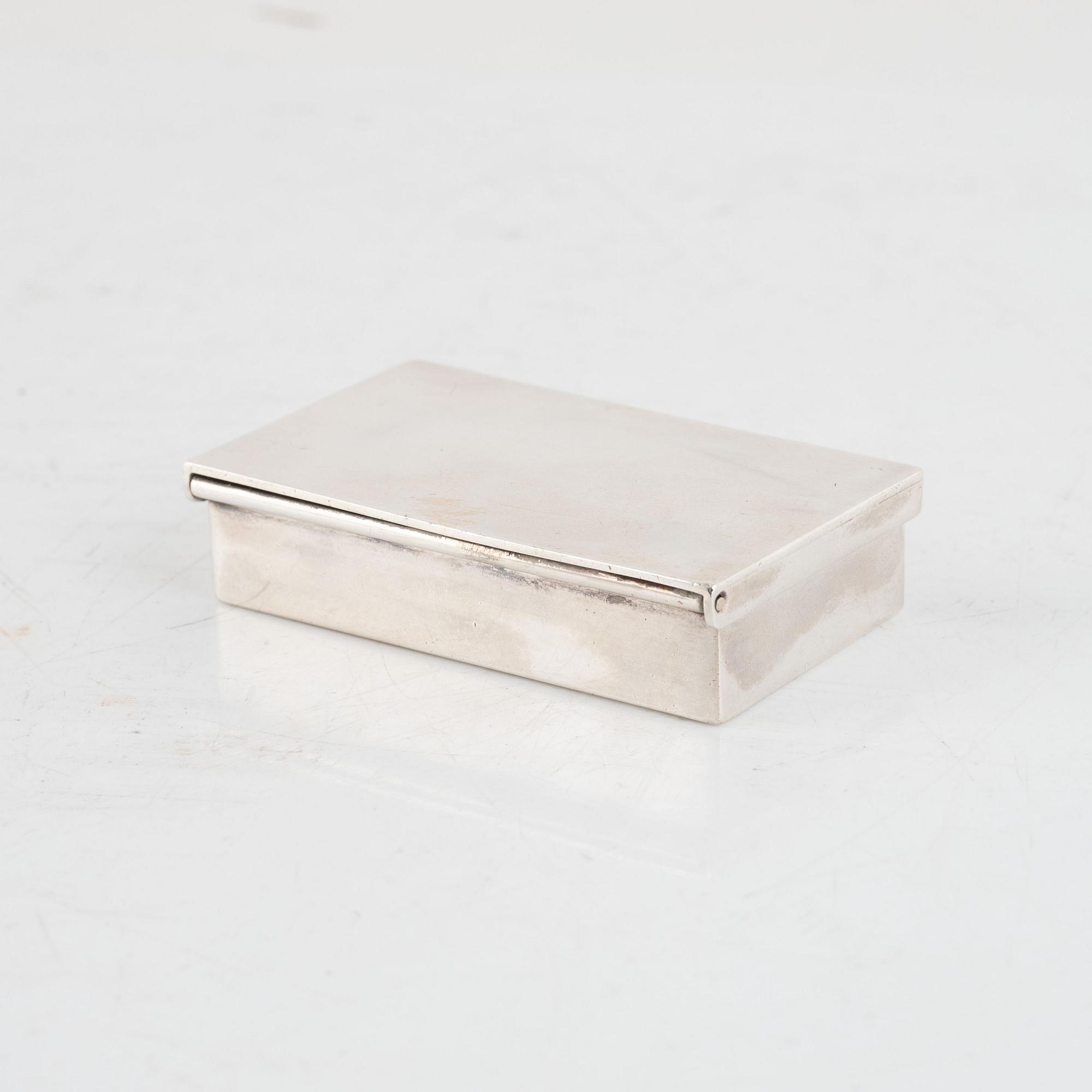 Bengt Liljedahl, a Swedish silver box, Stockholm 1976.
