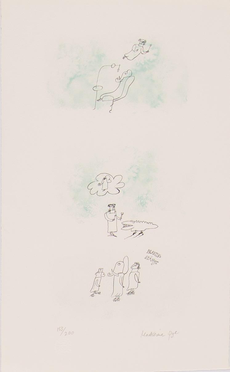 MADELEINE PYK, colour litograph, signed and numbered 152/200.