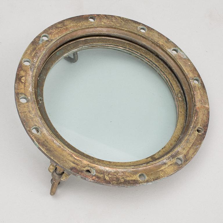 FARTYGSVENTIL, mässing. 1900-tal.