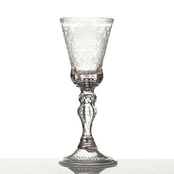 POKALGLAS. England, 1700-tal.