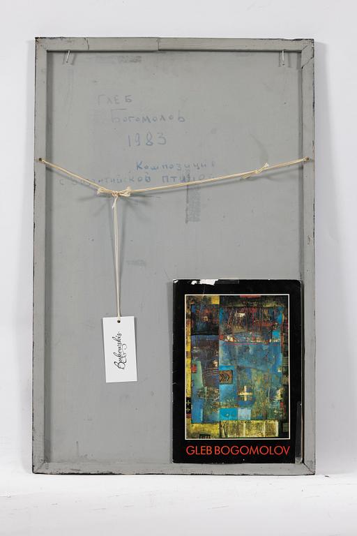 Gleb Bogomolov, Composition with Byzantine bird, signed 1983.