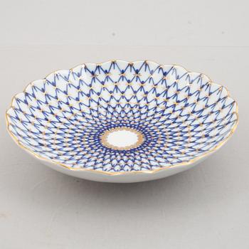 Kaffeservis, 39 delar, porslin, "Cobalt Net", Lomonosov, Sovjetunionen.