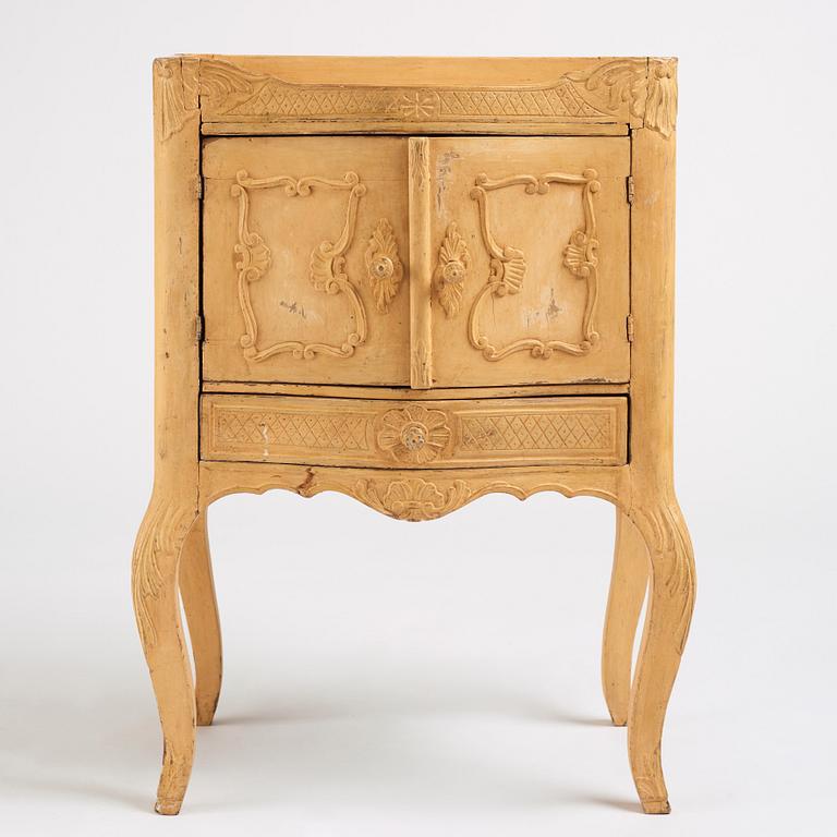 A Swedish rococo cabinet, second part of the 18th century.