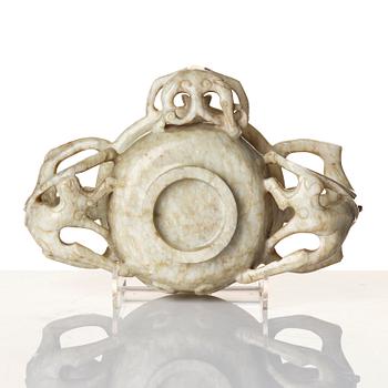 Bägare, jade. Mingdynastin (1368-1644).