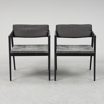 a pair of  Gio Ponti "Dormitio" armchairs, L'abbate, Italy. Designed in the 1950's.