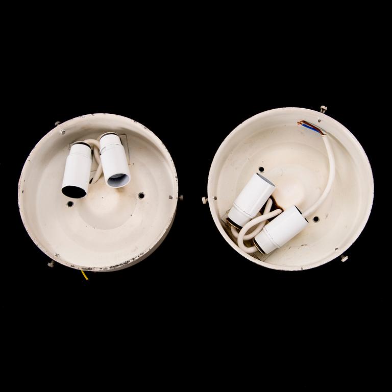 A PAIR OF WALL LAMPS / CEILING LAMPS, "AJ-Eklipta", Louis Poulsen/ license Orno1960s.
