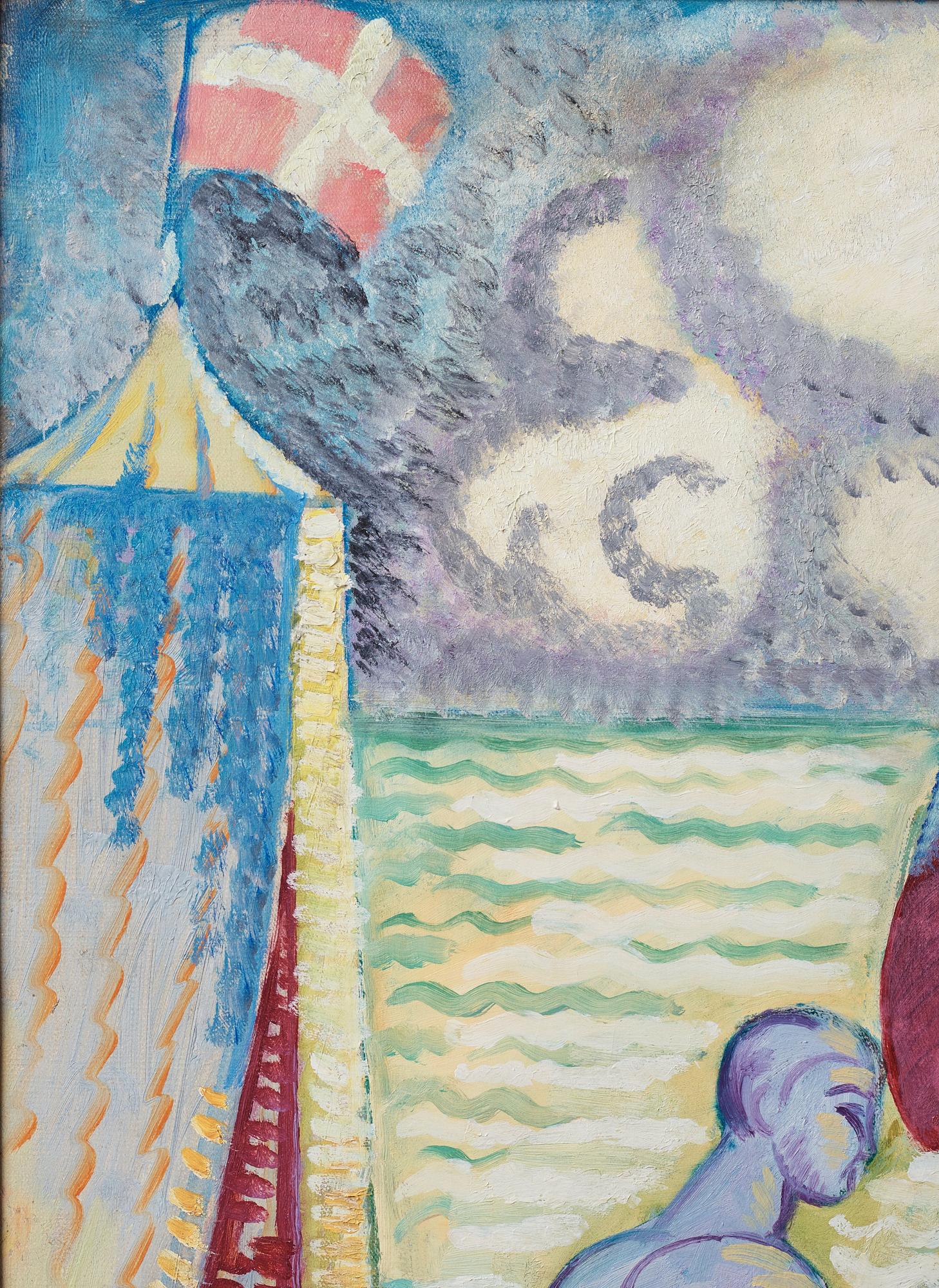 Isaac Grünewald, "Gosse (Iván) med flagga".