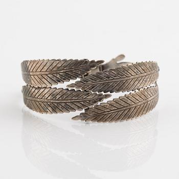 Gertrud Engel, armring, silver, Anton Michelsen, Danmark.