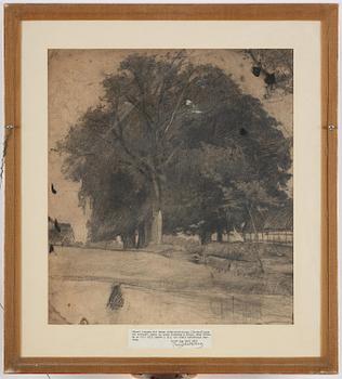 Carl Fredrik Hill, Nude study/Landscape.