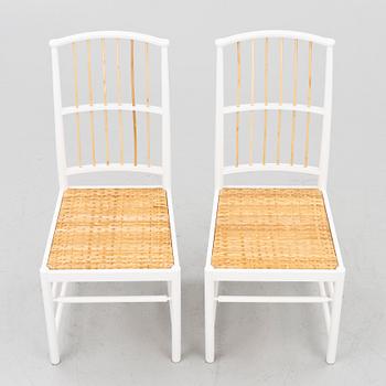Josef Frank, a pair of chairs, model B 2025, Svenskt Tenn, after 1985.