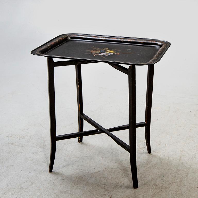 Tray with table / stand, first part of the 20th century.
