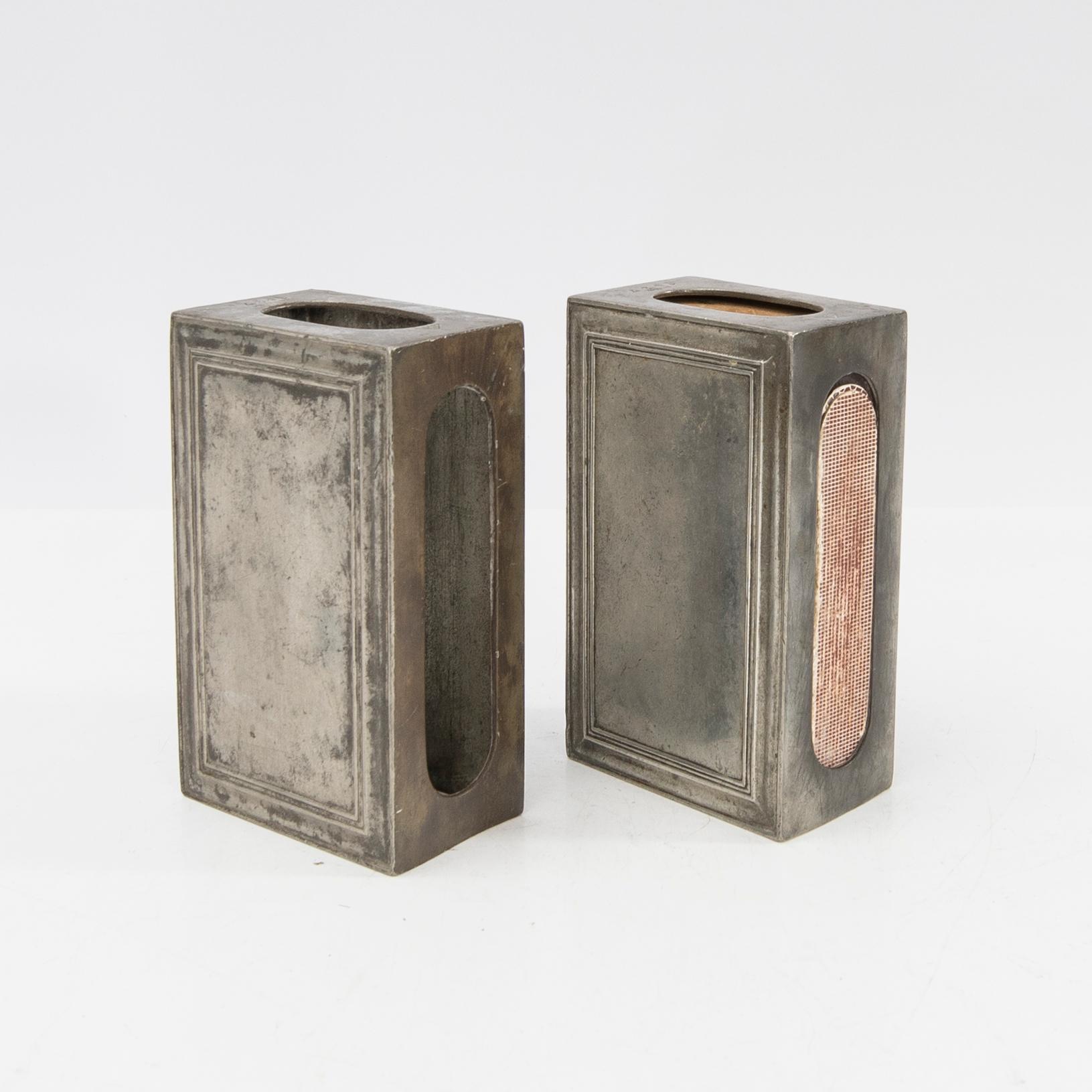 Just Andersen, A group of tin objects, 4 pcs, Denmark, first half of the 20th century.