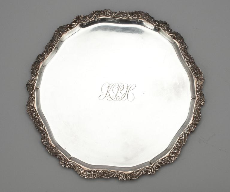 BRICKA, silver, Tavastehus, Finland 1956. Vikt 770 g.