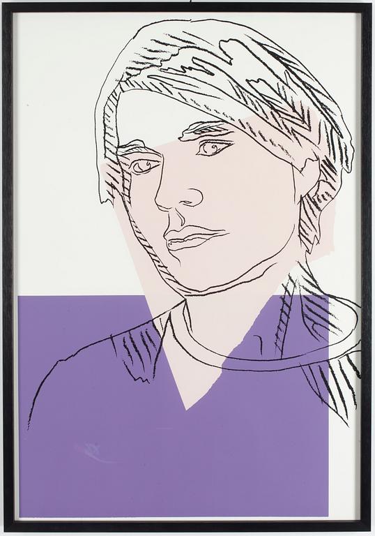 ANDY WARHOL, Silkscreen in colours, 1978.