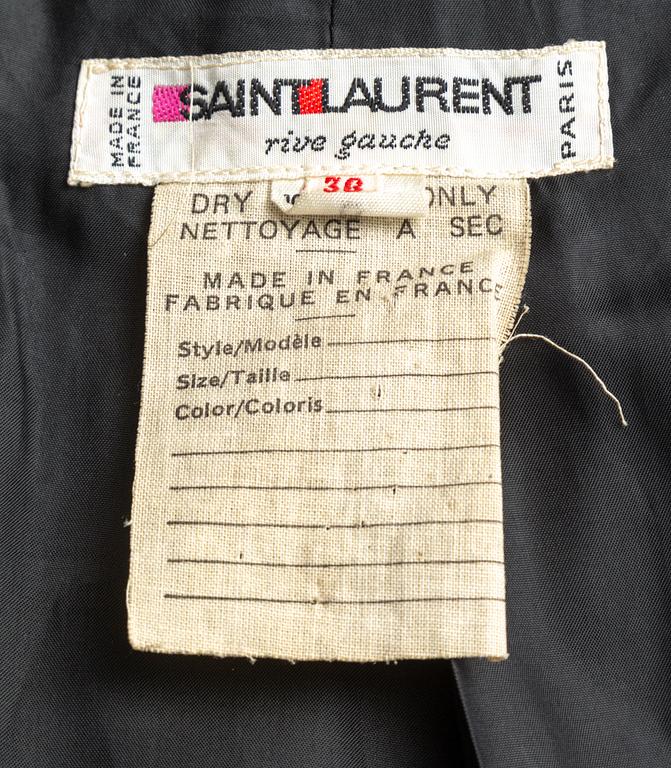 YVES SAINT LAURENT, a 1960's-70's coat, size 36.