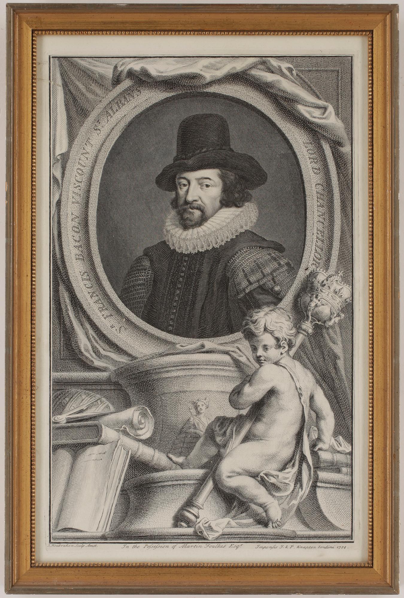 GRAVYRER, 4 st, bland annat George Vertue, 1700-tal.
