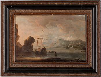 HOLLÄNDSK SKOLA 1600/1700-tal, olja på pannå, sign A S.