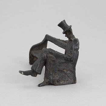 KG BEJEMARK, skulptur, "Nils Ferlin", signerad.