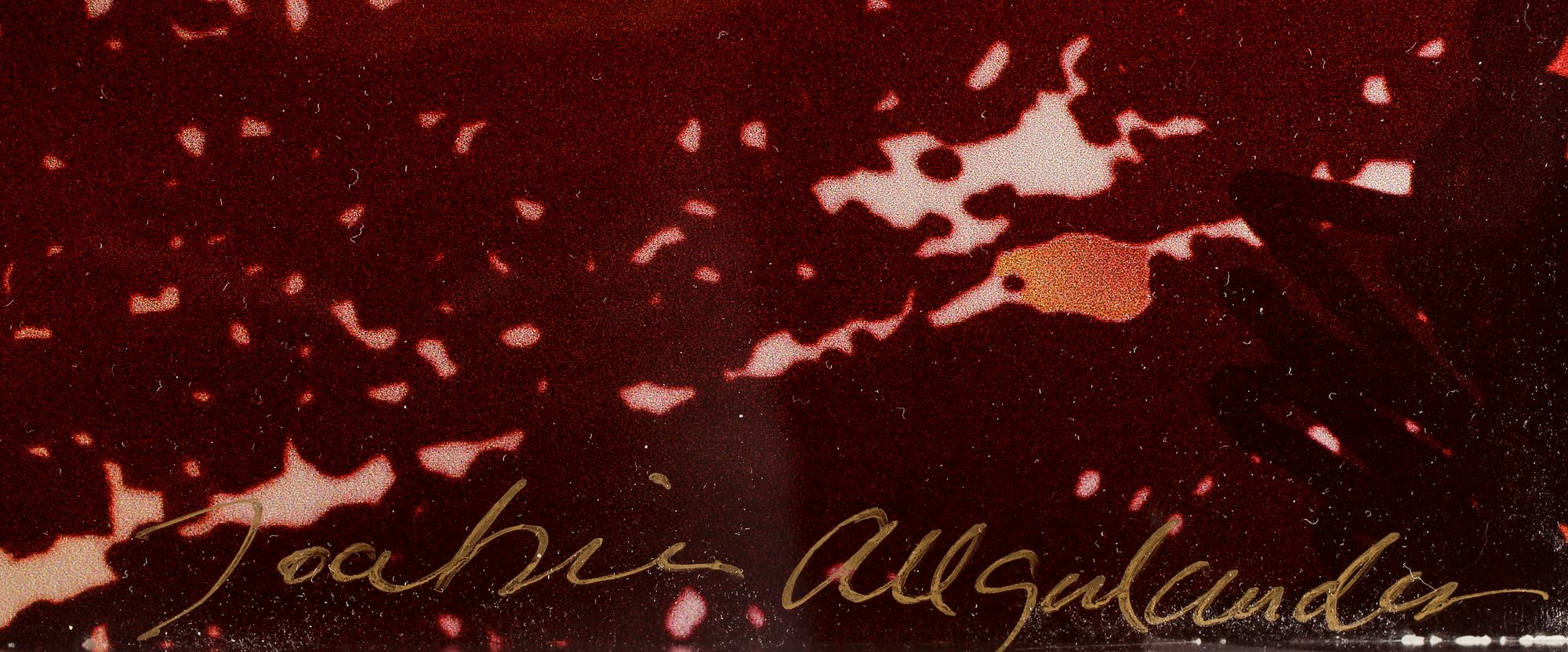 JOAKIM ALLGULANDER, litografiskt tryck på plexiglas, sign o numr 8/8.