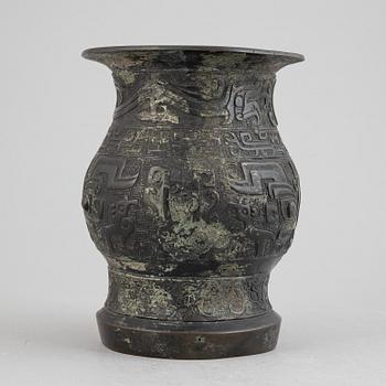 A archaistic bronze vase, Ming dynasty or older.