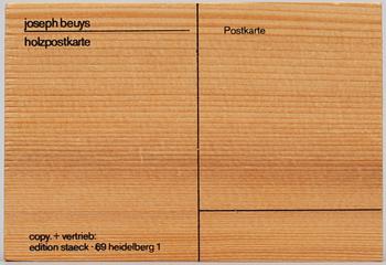 Joseph Beuys, Multipel, trä, sign.