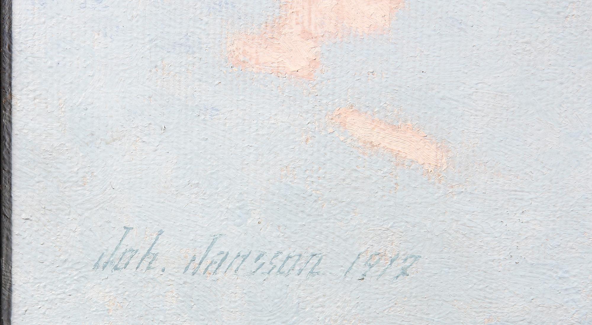 JANSSON, JOHAN, olja på duk. Sign och dat -17.